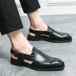 Chaussures En Cuir Pour Hommes Men's Oxford Dress Shoes Wholesale British Style Big Size Outdoors Causal Leather for Men